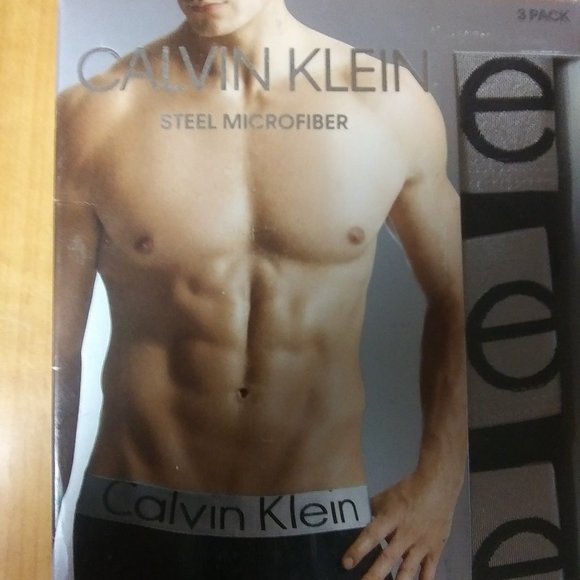 Calvin Klein Steel Microfiber Boxer Trunks Black - Picture 2 of 3